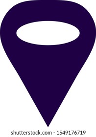 Colorful and isolated map marker icon - Eps10 vector graphics and illustration