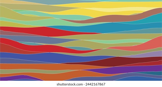 Fondo de onda de patrón japonés colorido