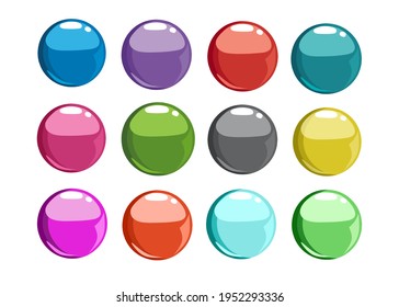colorful jelly ball vector Illustration