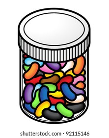 free jar of beans clip art