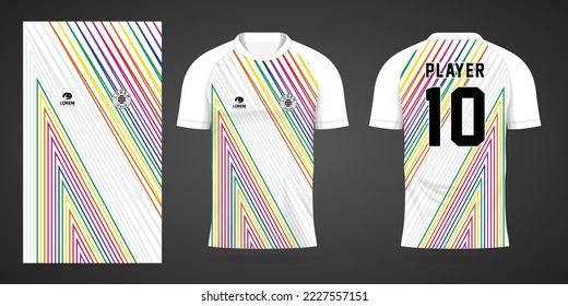 colorful jersey sport design template