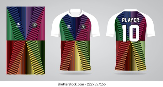 colorful jersey sport design template