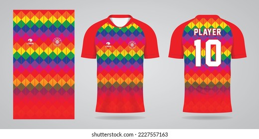 colorful jersey sport design template