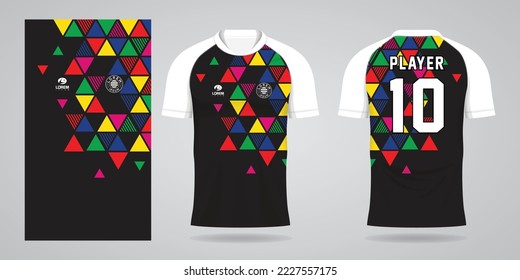 colorful jersey sport design template