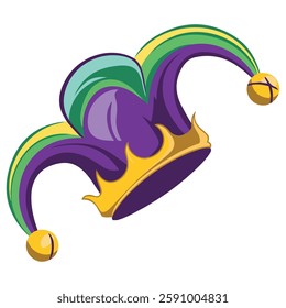 Colorful Jester Hat Vector for April Fools