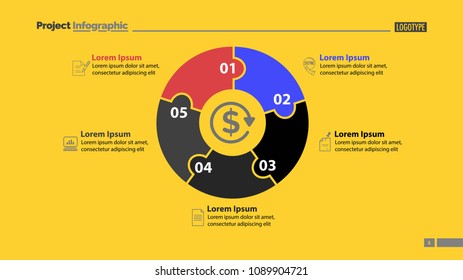 Colorful jigsaw puzzle cycle chart template.Business data. Graph, chart, design. Creative concept for infographic, report. Can be used for topics like money, banking, financial operations