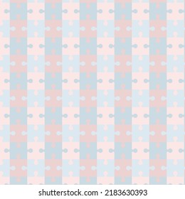 Patrón de rompecabezas colorido. Se compone de marrón y azul. A menudo se utiliza como patrón en tejidos, alfombras, colchas, pañuelos, manteles, vestidos, baldosas, envoltura de regalo, pañuelos, juguetes.