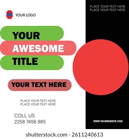 Colorful June Month Title Design With Stars Trophy Employee Of The Year. Laurel wreaths Corporate postcard design template. amazing and modern postcard design. stylish corporate postcard design bundle