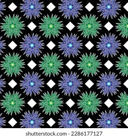 Fondo De Patrón Sin Precedentes De Color Kaleidoscope, Fondo Negro, Formas Geométricas Vectoriales Planas, Diseño Resumen Moderno
