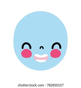 colorful kawaii cute smile face expression