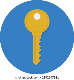 Icono de clave colorida. Concepto de seguridad, contraseñas y protección
