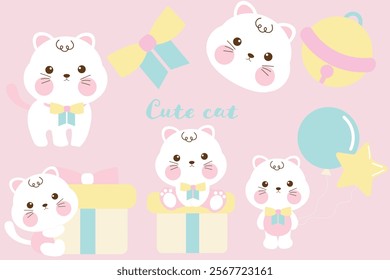 Colorful Kids Faces Collection Illustration