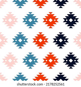 Diseño de kilim colorido sin fisuras.