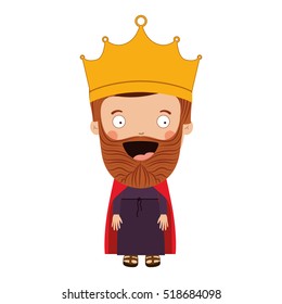 Colorful King Crown Beard Stock Vector (Royalty Free) 518684098 ...