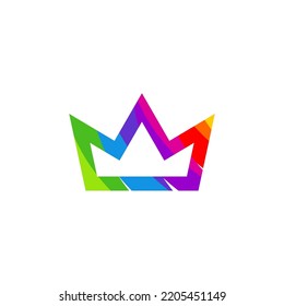 Colorful King Logo Template Design Vector, Emblem, Design Concept, Creative Symbol, Icon