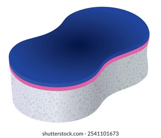 Colorful kitchen sponge. vector illustration