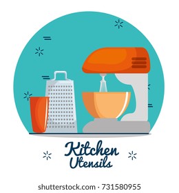 colorful kitchen utensils 