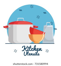 colorful kitchen utensils 