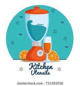 colorful kitchen utensils 