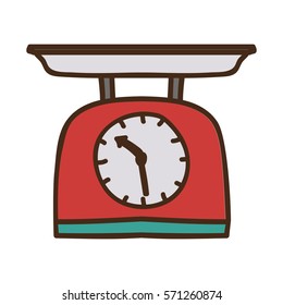 colorful kitchen weight scale icon