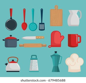 Colorful kitchenware design