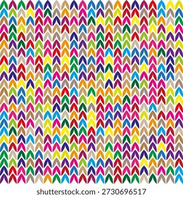 Textura de malha colorida. Lã vibrante Vetor. Padrão de vestuário de inverno. Item de material de tecido de vestuário de camisola quente. EPS 10.