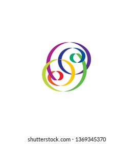colorful knot vector logo abstract design