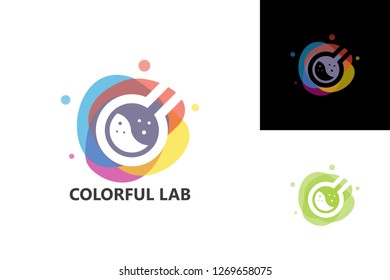 Colorful Lab Logo Template Design Vector, Emblem, Design Concept, Creative Symbol, Icon