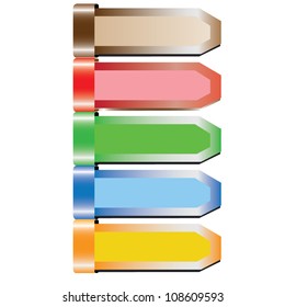 colorful label