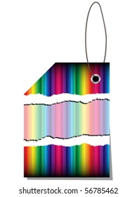 colorful label