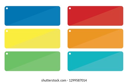 colorful label for design.