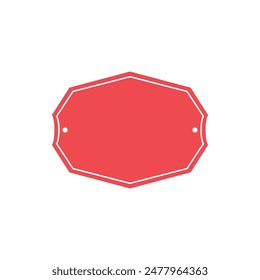 Colorful Label Frame Vector Illustration
