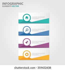 Colorful label Infographic elements presentation templates flat design set for brochure flyer leaflet marketing advertising