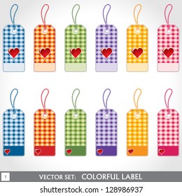 Colorful label set 1
