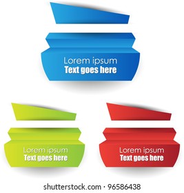 colorful labels or bookmarks