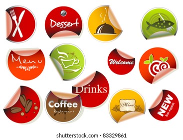 Colorful Labels/ Food and Dink