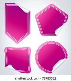 Colorful Labels on a background for a design