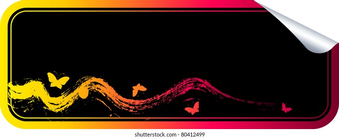 Colorful Labels on a background for a design