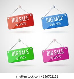 colorful labels set