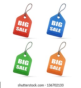 colorful labels set