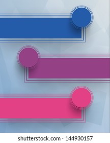Colorful labels template. EPS10.