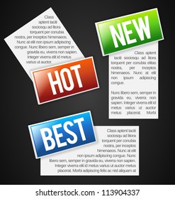 Colorful Labels with text field