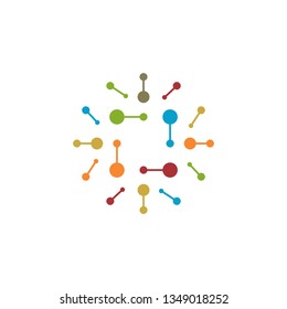 colorful laboratory icon - version 1