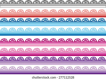colorful lace