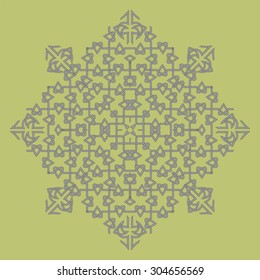 Colorful in lace frame. Easily editable vector image
