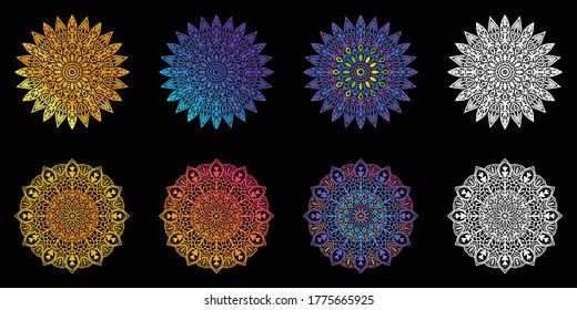 Colorful lace Pattern or Mandala 
