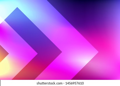Colorful landing page. Blurred purple and blue pink color gradient background with minimal geometric shapes composition. Vector illustration for your graphic design, banner, poster, website. 