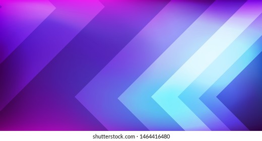 Colorful landing page. Blurred purple and blue pink color gradient background with minimal geometric shapes composition. Vector illustration for your graphic design, banner, poster, website. 