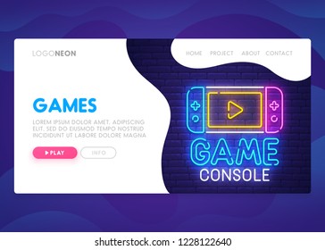 Colorful Landing Page. Mock up website. Home Page. Web banner template. Vector illustration