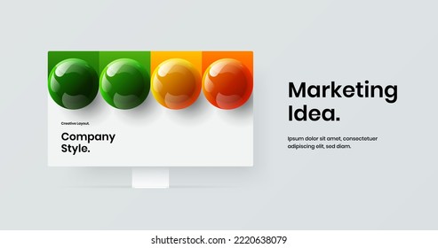 Colorful landing page vector design layout. Simple display mockup website template.